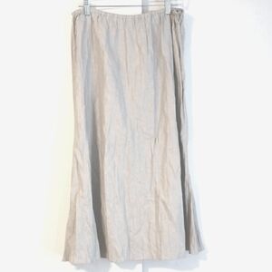 Nurture "100% Linen" A-Line Skirt in Natural Color Size M (NWT)
